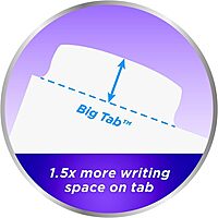 Avery Big Tab Write & Erase Durable Plastic Dividers for 3 Ring Binders, 8-Tab Set, Bright Multicolor, 1 Set (16130) 8 tab 1 set Dividers