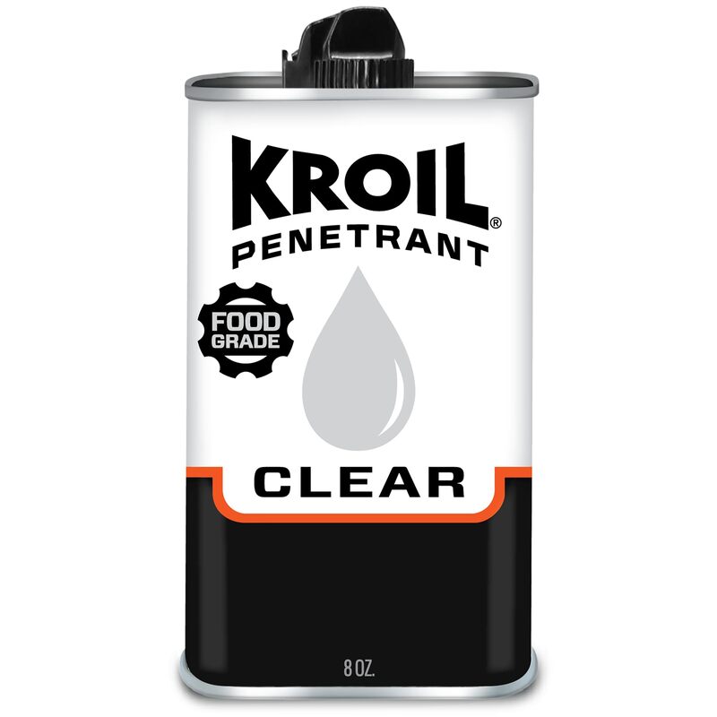 Kroil Clear Food Grade Penetrating Oil (Drip-8oz Can-Single) | Odorless Non-Staining Industrial Rust Penetrant | NSF-H1