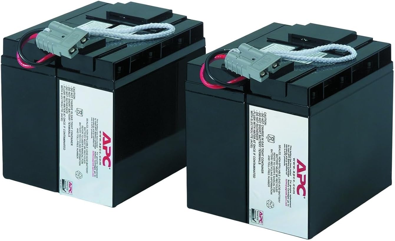 APC UPS Battery Replacement, RBC55, for APC Smart-UPS Models SMT2200, SMT3000, SMT2200C, SMT200US, SMT3000C, SUA2200