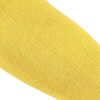 MCR Safety 9378 Kevlar Regular Weight 36 Gauge Plain Sleeve, Yellow, 18-Inch