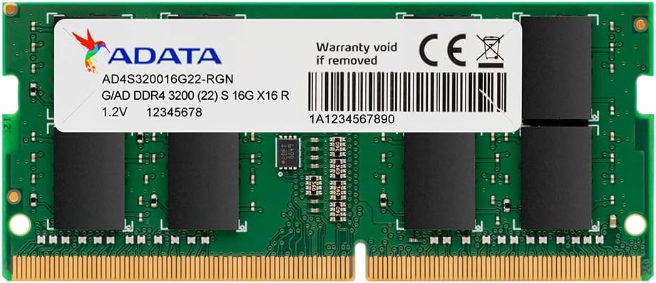 ADATA Premier 8GB (1x8GB) DDR4 3200MHz CL22 PC4-25600 260-Pin SODIMM Memory RAM Single Pack(AD4S32008G22-SGN)