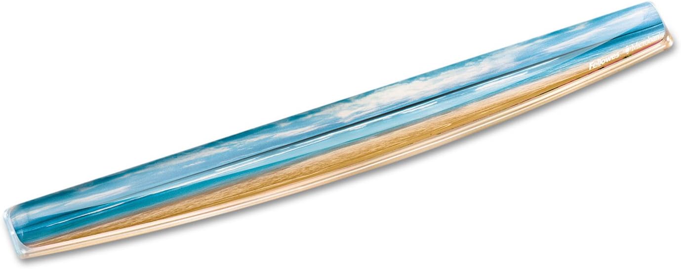 Fellowes Photo Gel Keyboard Wrist Rest with MICROBAN - Sandy Beach (9179401)