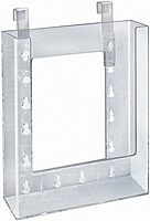 Azar Displays 252341 6.25" W x 1.25" D x 7.875" H Bi-Fold Hanging Brochure Holder (10 Pack)