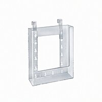Azar Displays 252341 6.25" W x 1.25" D x 7.875" H Bi-Fold Hanging Brochure Holder (10 Pack)