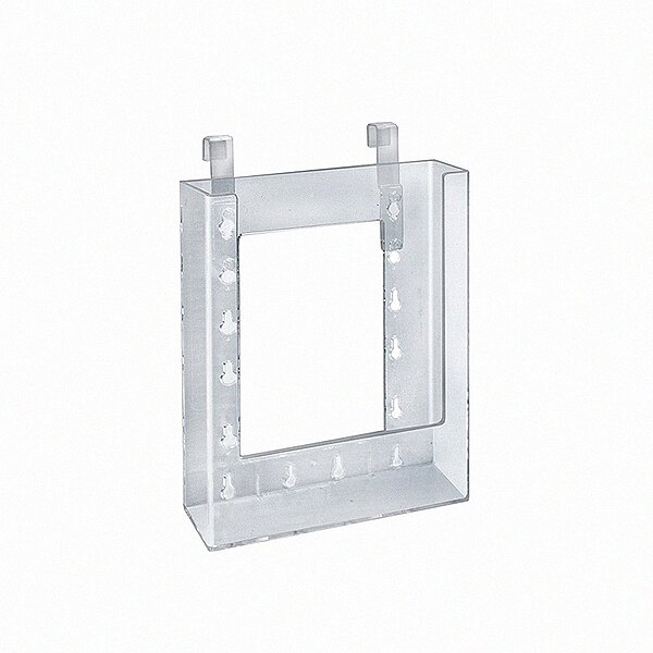 Azar Displays 252341 6.25" W x 1.25" D x 7.875" H Bi-Fold Hanging Brochure Holder (10 Pack)