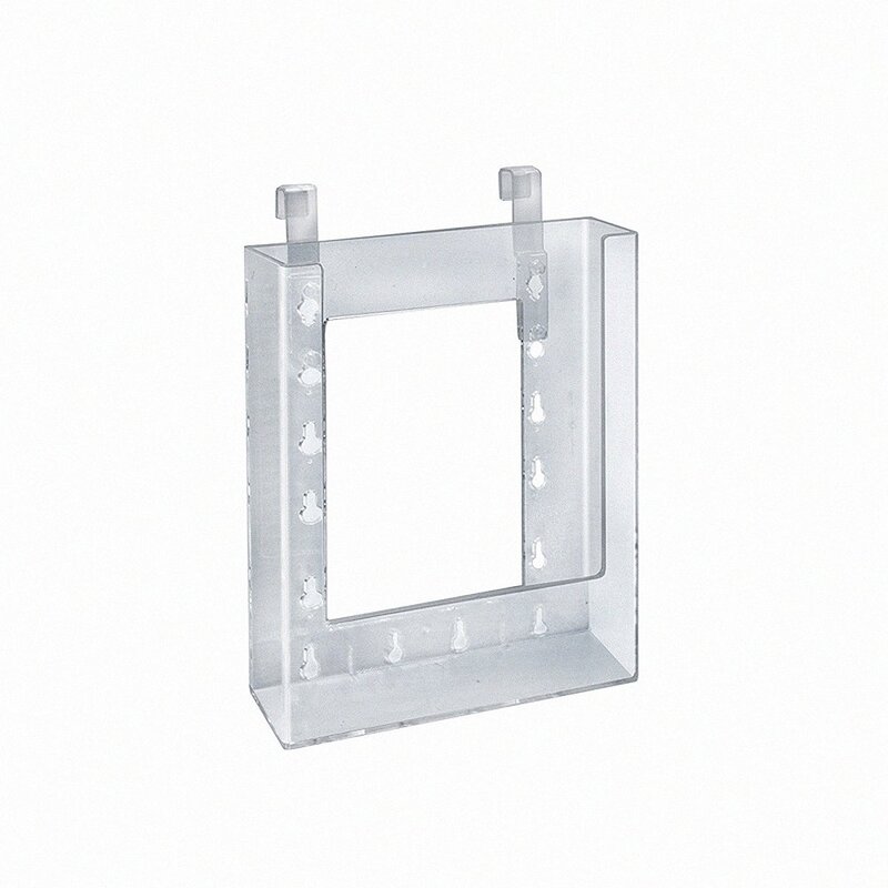 Azar Displays 252341 6.25" W x 1.25" D x 7.875" H Bi-Fold Hanging Brochure Holder (10 Pack)