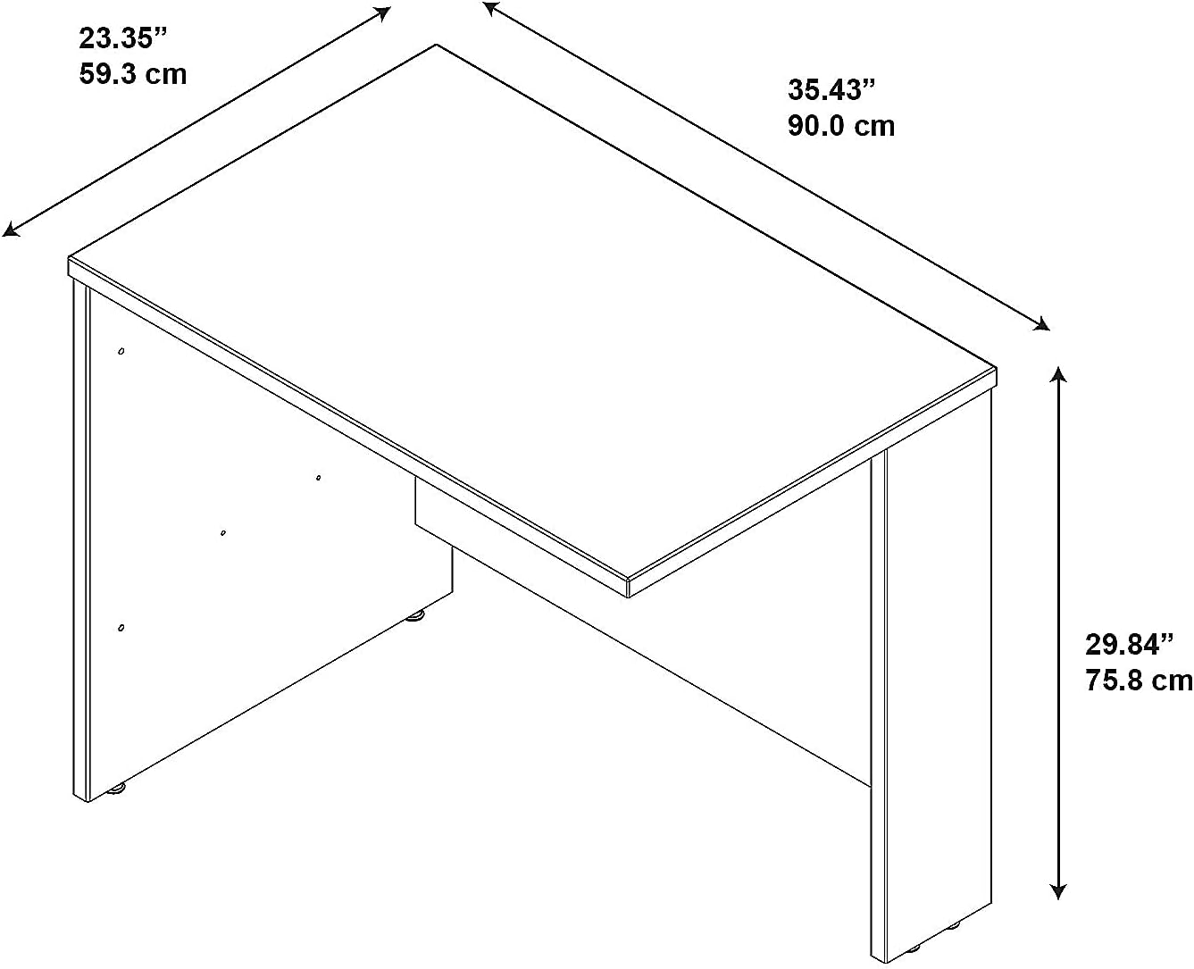 Bush Business Furniture Series C 36W Bridge/Return