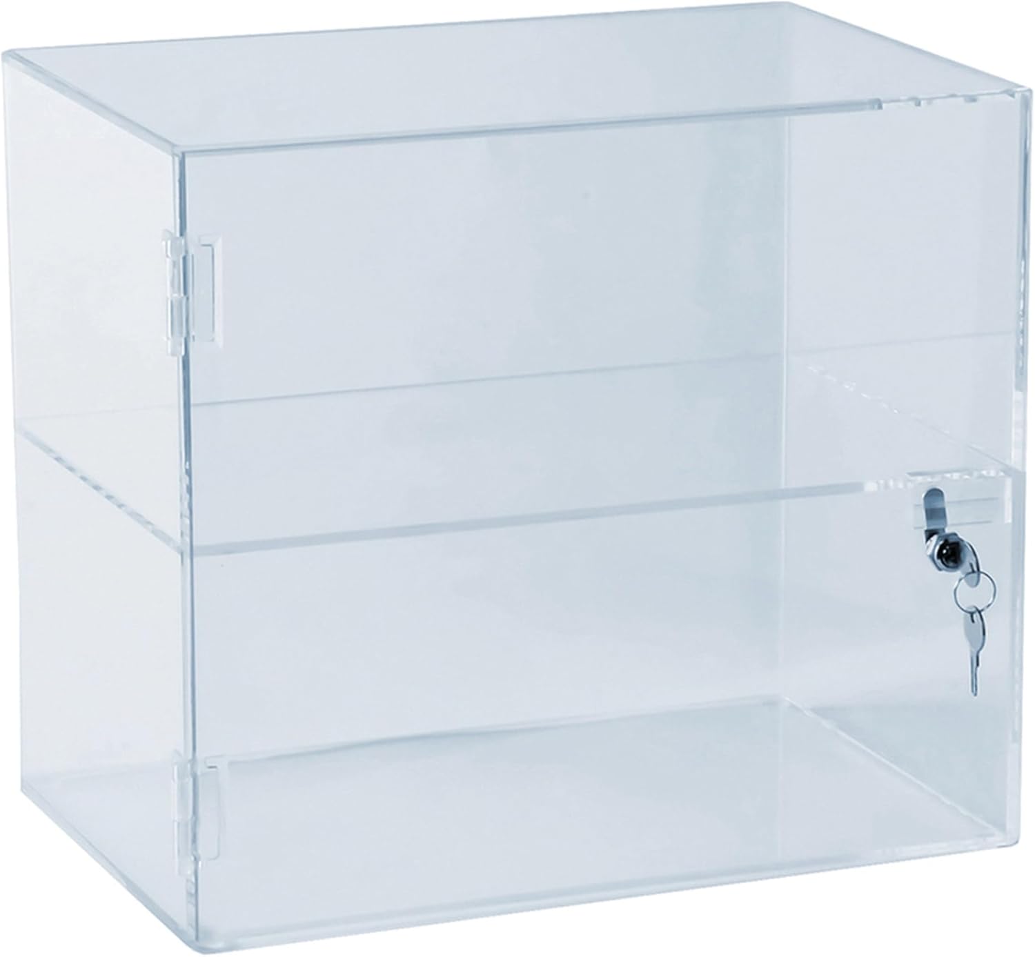 AZAR DISPLAYS Acrylic Lockbox Countertop Display Case, Clear