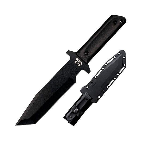 Cold Steel G.I. Tanto 7" Durable 1055 Carbon Steel Fixed Blade Tactical Outdoor Throwing Knife