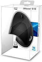 iMouse E10 - Vertical Ergonomic Optical 6-Button 2.4 GHz RF Wireless Mouse - Right Hand Orientation, Black