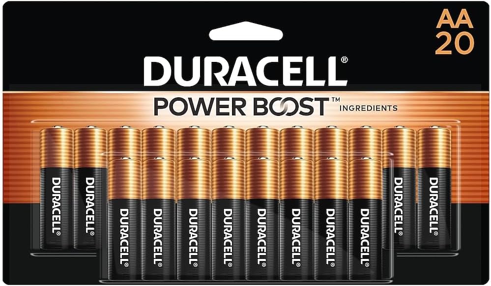 DURACELL CopperTop Alkaline Batteries with Duralock Power Preserve Technology AA 20/Pk (DURMN1500B20Z)