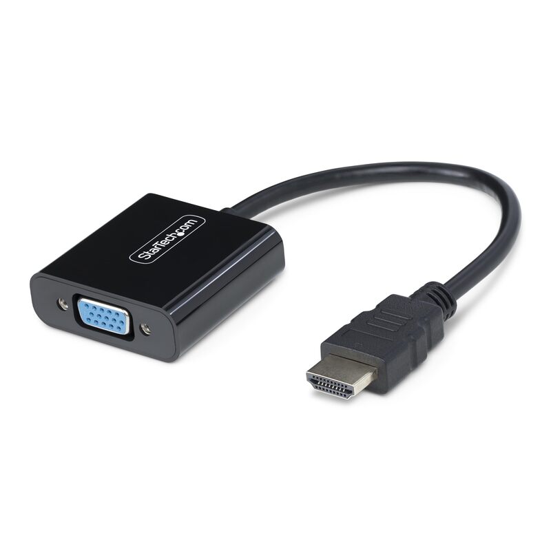 StarTech.com HDMI to VGA Adapter, Active Video Converter for Laptop/Desktop, 1920x1080 (1080p), HDMI Source to VGA Monitor