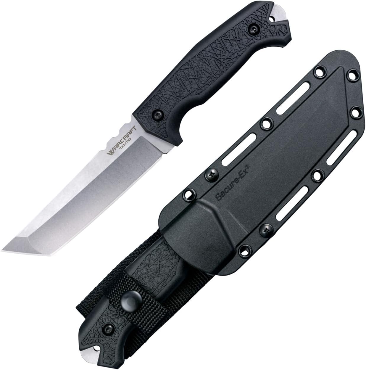 Cold Steel Warcraft Tanto 4034SS Fixed Blade Knife with GFN Handle and Secure-Ex Sheath