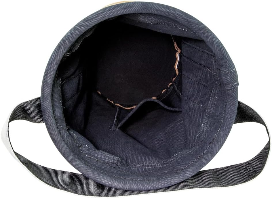Klein Tools 5104FR Canvas Bucket, Flame-Resistant Tool Bucket Made of No. 4 Canvas, with Double-Reinforced Bottom