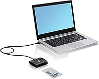 IOGEAR USB-C Common Access CAC Smart Card Reader - DOD - Government - Healthcare - TAA Compliant - GSR205