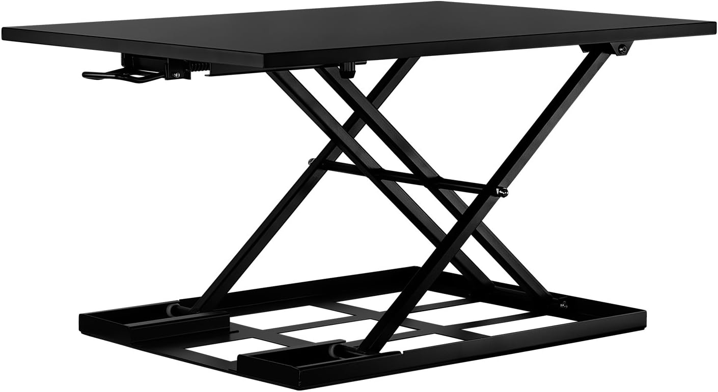 Mount-It! Standing Desk Converter, Height Adjustable Sit Stand Desk, 32x22 Inch Preassembled Stand Up Desk Converter