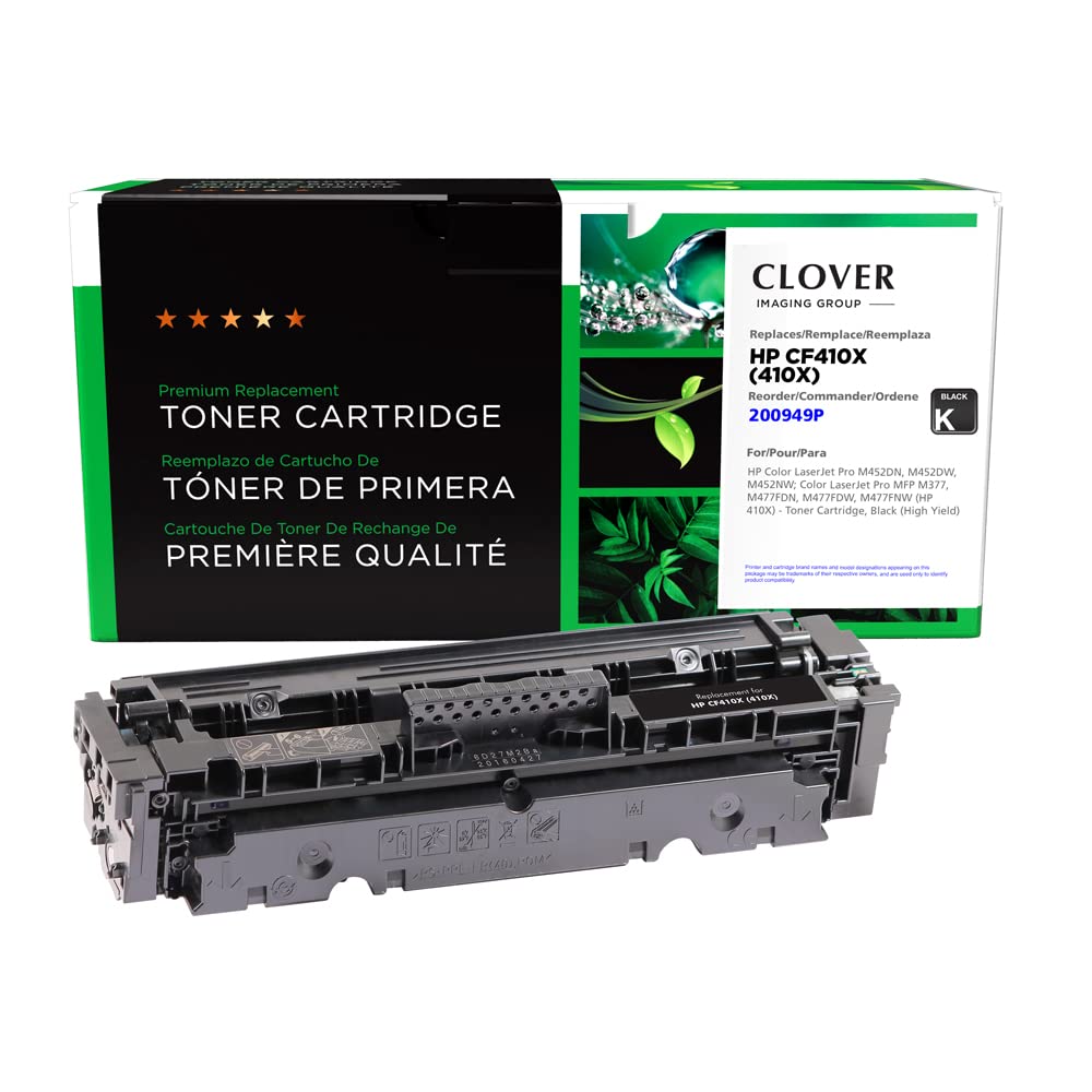 Clover Remanufactured Toner Cartridge Replacement for HP 410X/410A