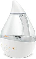 CRANE Drop 4-in-1 Ultrasonic Cool Mist Top-Fill Humidifier with Sound Machine, Night Light & Aroma Tray