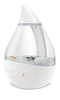 CRANE Drop 4-in-1 Ultrasonic Cool Mist Top-Fill Humidifier with Sound Machine, Night Light & Aroma Tray