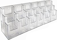 AZAR DISPLAYS Acrylic Brochure Holders, Clear
