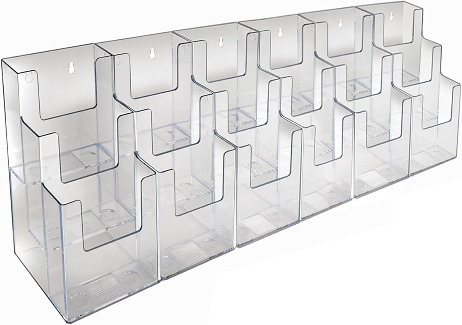AZAR DISPLAYS Acrylic Brochure Holders, Clear