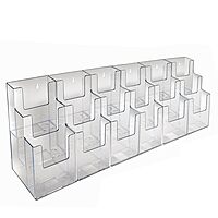 AZAR DISPLAYS Acrylic Brochure Holders, Clear