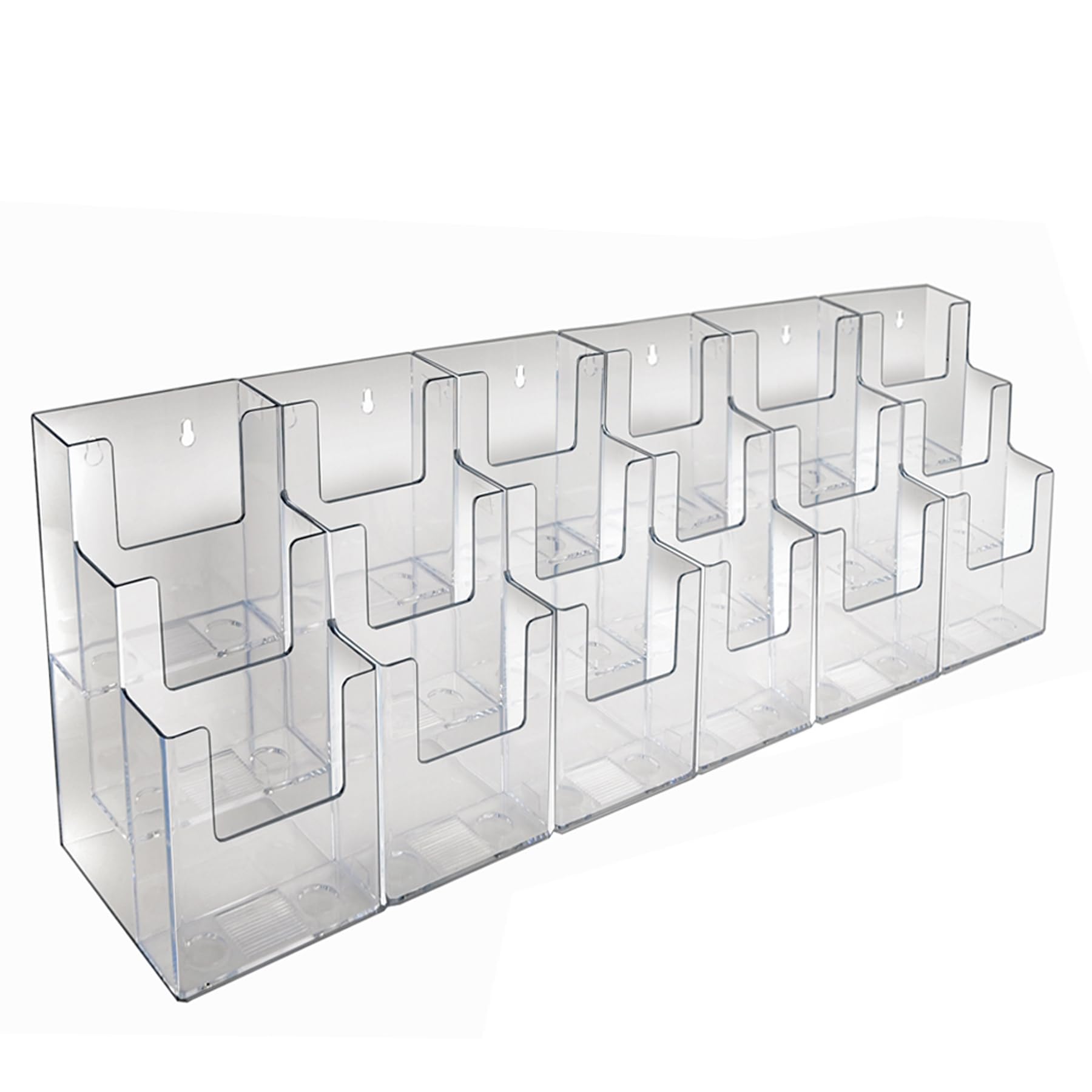 AZAR DISPLAYS Acrylic Brochure Holders, Clear