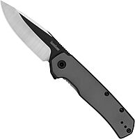 Kershaw Thermal Folding Pocket Knife, 2.95 in Gray PVD Finish Blade, Assisted Opening, Pocketclip, Every Day Carry