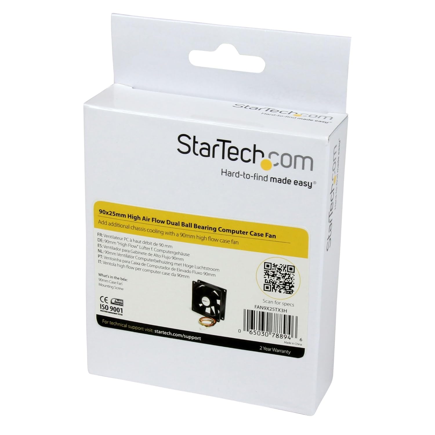 StarTech.com Ball Bearing Computer Case Fan