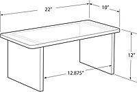 Azar Displays Deluxe Acrylic Monitor Riser Display, Clear