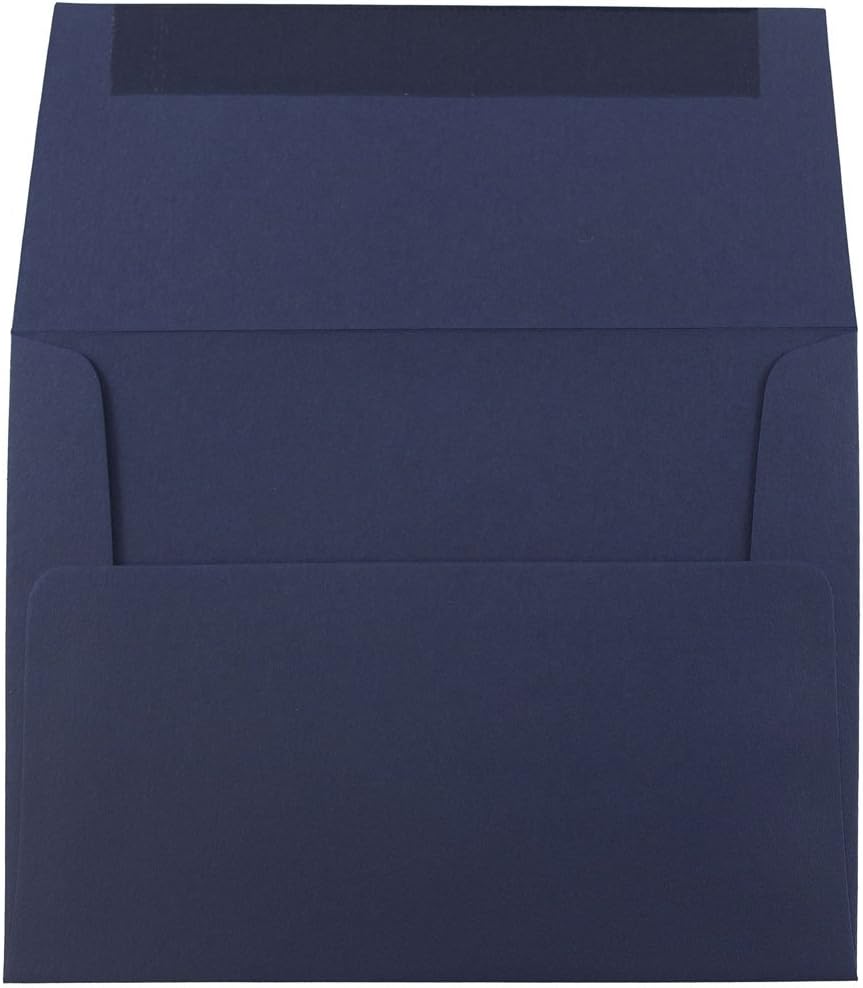 JAM PAPER Navy Blue Premium Invitation Envelopes - 25/Pack