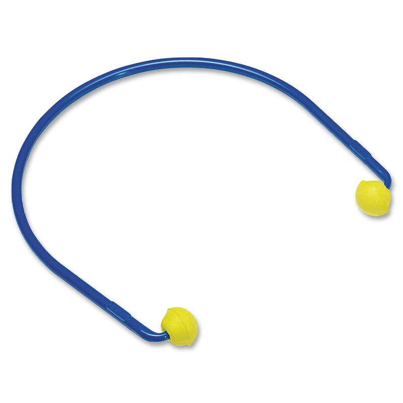 3M E-A-R Caps Blue and Yellow Under Chin Banded Earplugs
