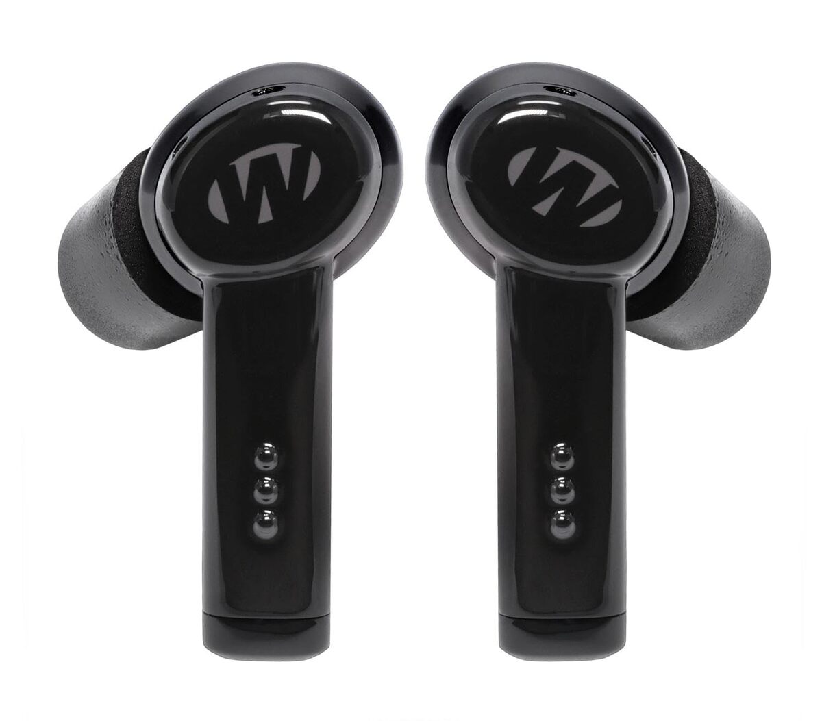Walker's Disrupter Bluetooth Earbuds - Active Lifestyle Ear Protection Hearing Enhancement Noise-Cancelling Rechargeable Black