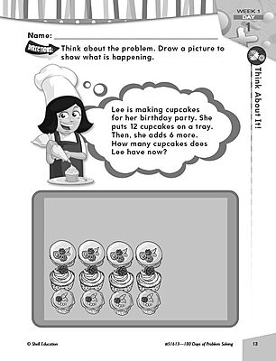 180 Days of Problem Solving for 1st Grade – Build Math Fluency with this 1st Grade Math Workbook (180 Days of Practice)