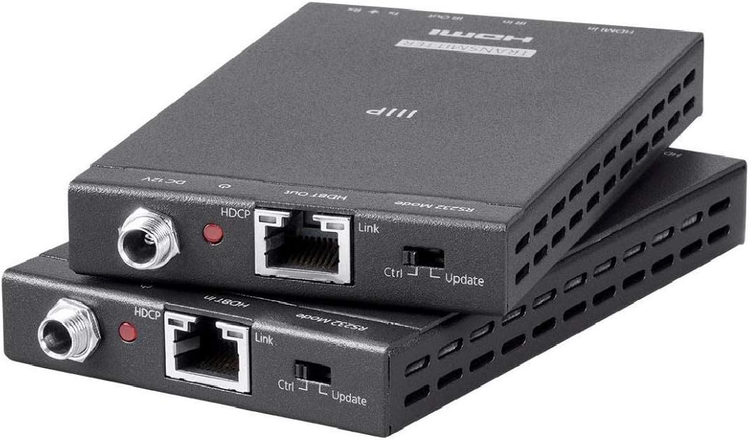 Monoprice 4K Pro HDBaseT Extender Kit, IR, 70 Meters with PoC, RS232, HDCP 2.2