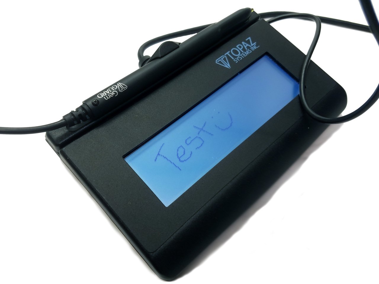 Topaz SignatureGem T-L462 Electronic Signature Pad - Backlit LCD - Active Pen - 4.40in x 1.30in Active Area LCD