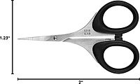 Kershaw Skeeter 3 Precision Fine Tip Scissors, Professional Grade for Fly Tying and Trimming (1216), Black, Regular