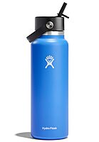 HYDRO FLASK Wide Mouth Flex Straw Cap Bottle - Insulated Stainless Steel