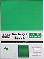 JAM PAPER Mailing Address Labels - Self-Adhesive Rectangular
