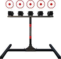 BIRCHWOOD CASEY Spring Loaded Self-Resetting 6" Diameter Targets with Plate Rack & Folding Target Stand