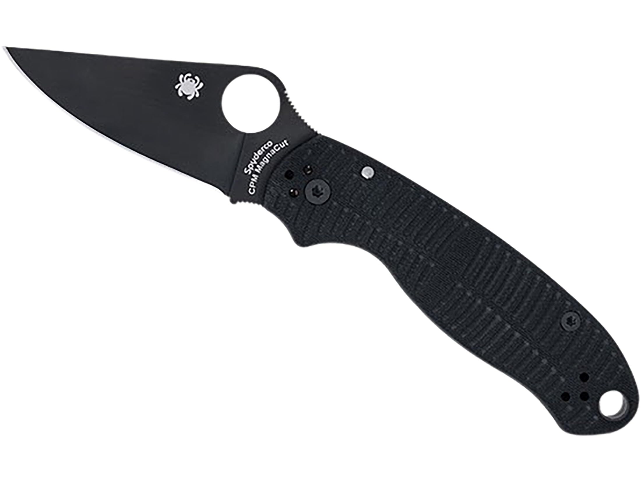 Spyderco Para 3 Salt G-10 CPM MagnaCut 7.20-Inch Knife with 2.93-Inch PlainEdge Blade, Full Flat Grind