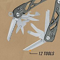 Gerber Gear Suspension 12-in-1 Needle Nose Pliers Multi-tool - Multi-Plier, Wire Cutter