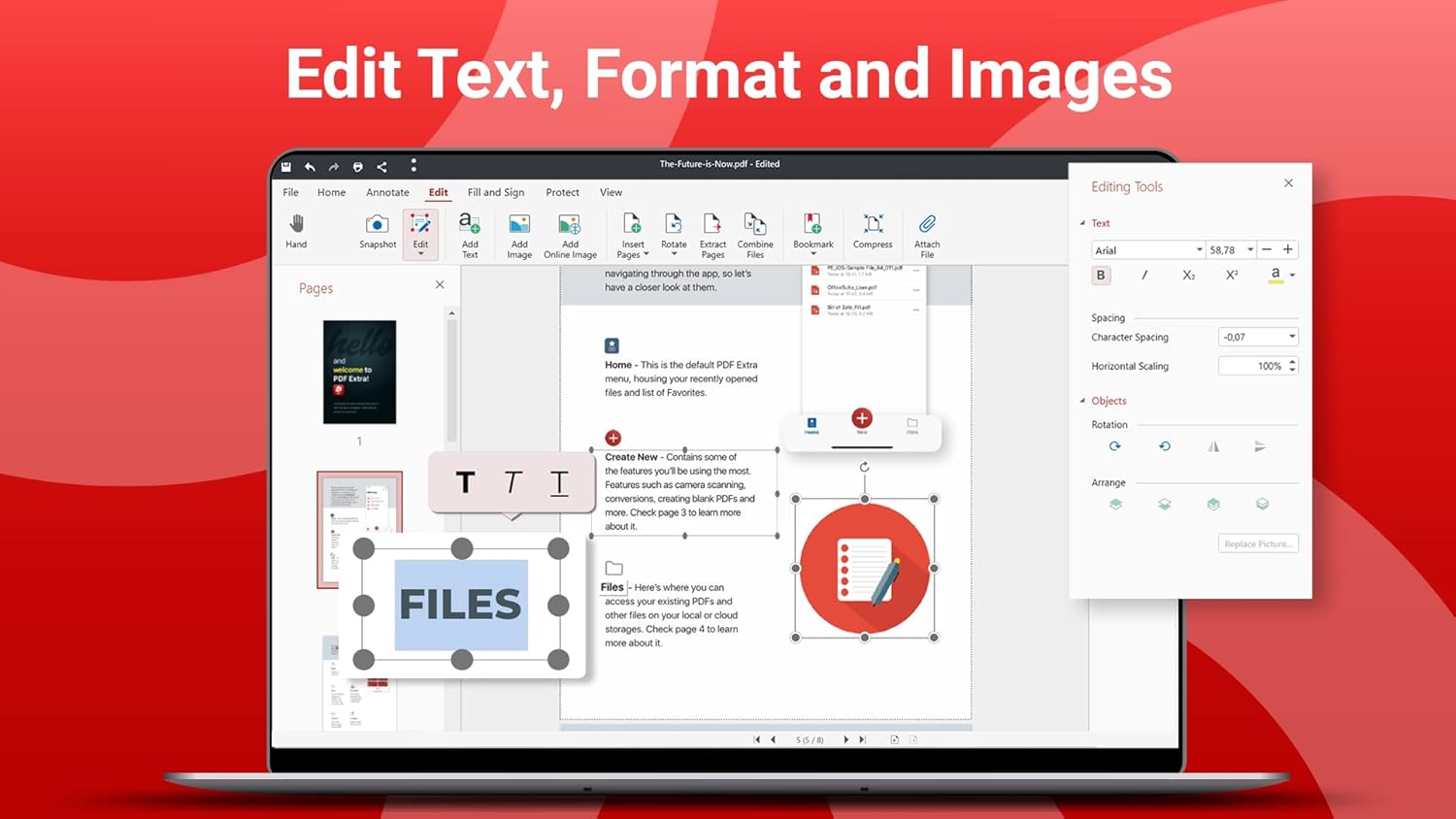 PDF Extra Premium - Professional PDF Editor - Edit, Protect, Annotate, Fill & Sign PDFs - 1 Year License