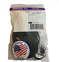 Perfect Fit Universal Oval Badge Clip W/Pocket & Chain - 715-O-PC