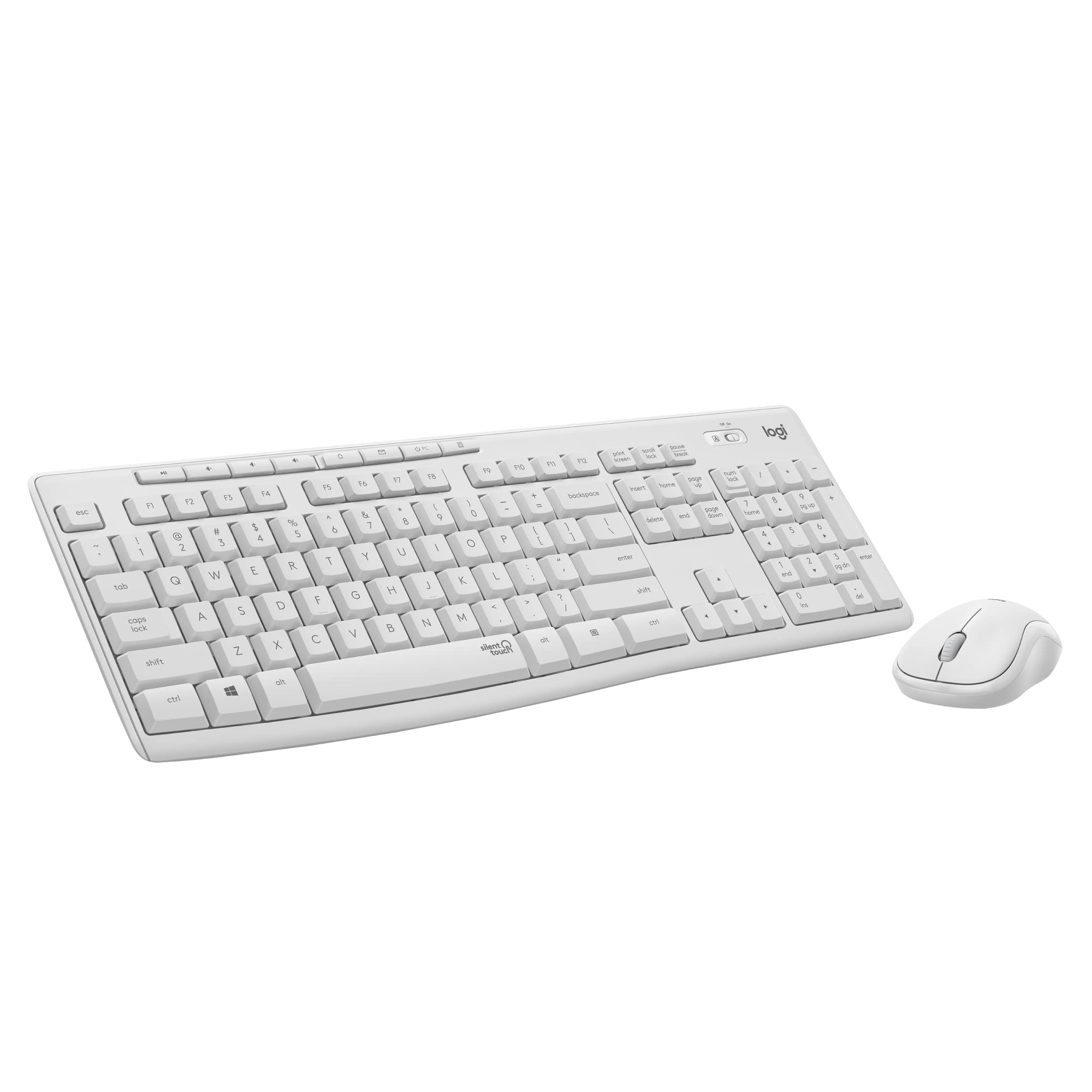 Logitech MK295 Wireless Mouse & Keyboard Combo with SilentTouch Technology, Full Numpad