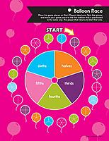 Carson Dellosa Train Your Brain: Fractions Classroom Activity Kit, Grade 2-4, Multi (111 pcs)