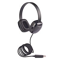 Cyber Acoustics USB Stereo Headphones for PCs and Other USB Devices in The Office, Classroom or Home (ACM-6005) 1 Unit
