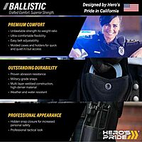 HERO'S PRIDE 2.25" Ballistic Rigid Extreme Duty Belt with Cobra Pro-style Quick-Release Buckle