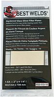 BEST WELDS 901-932-115-10 - 2" Glass Silver Mirror Filter Plate, Silver/10, 2" x 4.25"