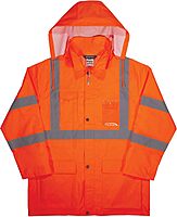 Ergodyne GloWear 8366 Lightweight Type R Class 3 High-Visibility Rain Jacket